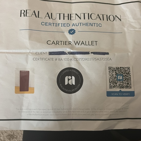 💯 CARTIER Burgundy Leather Wallet - Picture 6 of 14